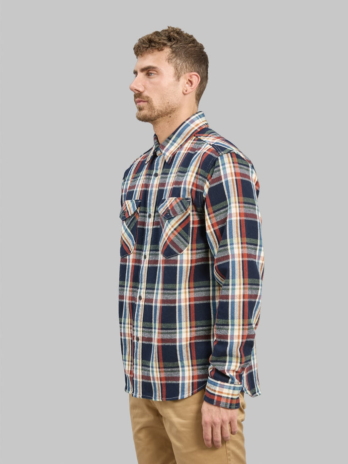 UES Heavy Flannel Shirt Navy - Redcast Heritage Co.