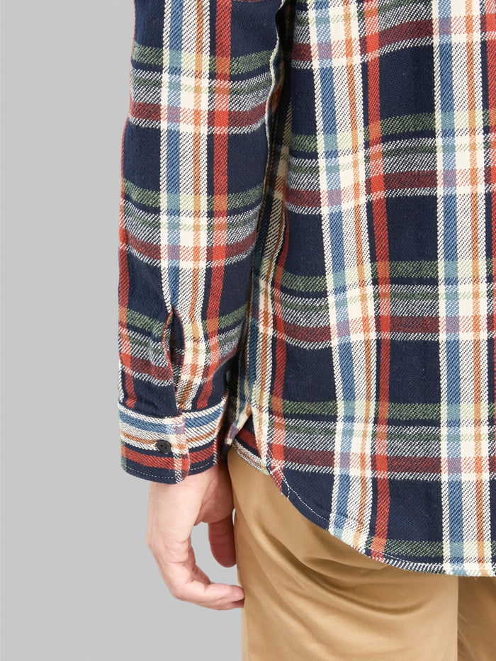 UES Heavy Flannel Shirt Navy - Redcast Heritage Co.