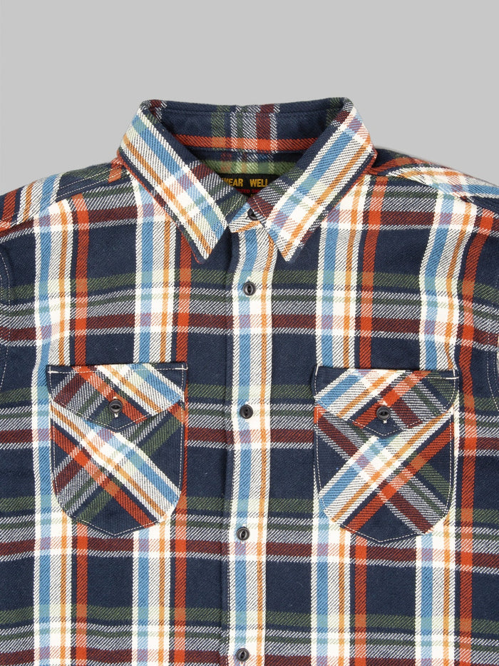 UES Heavy Flannel Shirt Navy - Redcast Heritage Co.