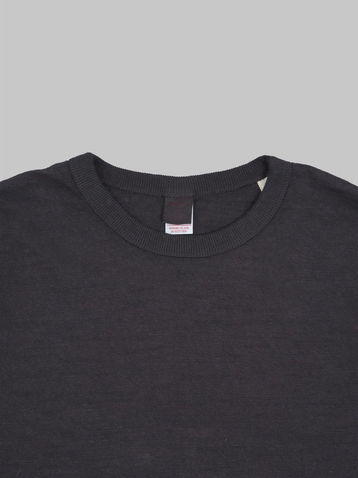 ues slub nep long sleeve tshirt black classic  collar