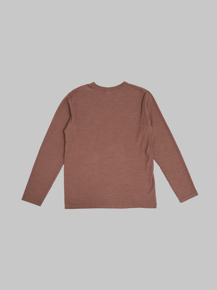UES  No.8 Slub Nep Long Sleeve T-Shirt Coffee - Redcast Heritage Co.