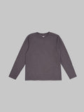 UES  No.8 Slub Nep Long Sleeve T-Shirt Purple Navy