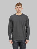 UES  No.8 Slub Nep Long Sleeve T-Shirt Steel Grey