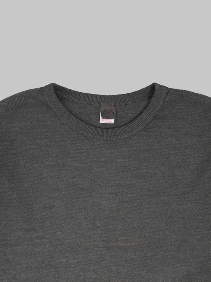 UES  No.8 Slub Nep Long Sleeve T-Shirt Steel Grey