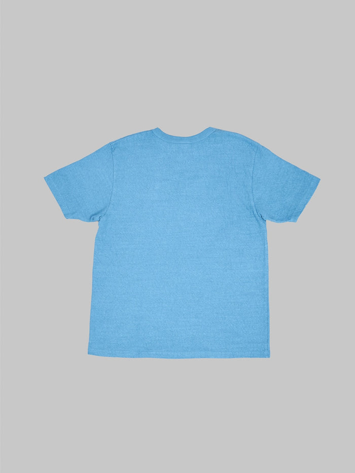UES N8 Slub Nep Short Sleeve TShirt Blue back