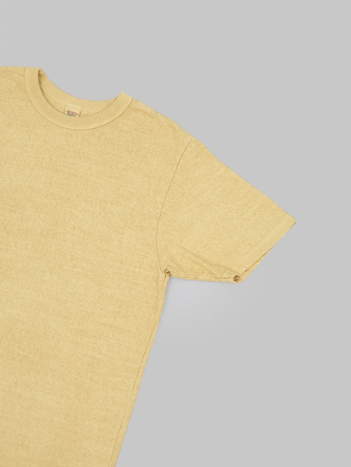 UES N8 Slub Nep Short Sleeve TShirt yellow sleeve