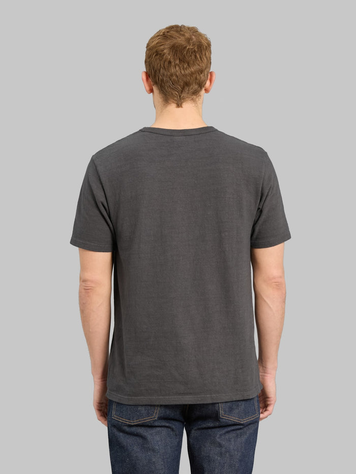 UES No.8 Slub Nep Short Sleeve T-Shirt Steel Grey - Redcast Heritage Co.