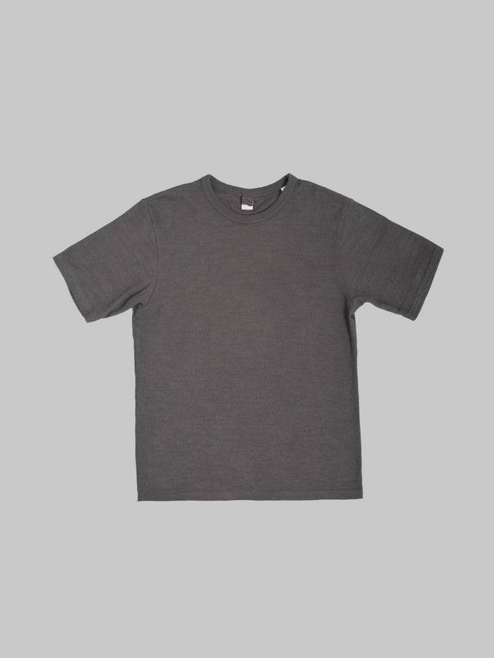 UES No.8 Slub Nep Short Sleeve T-Shirt Steel Grey - Redcast Heritage Co.