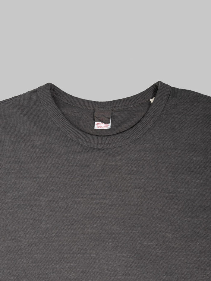UES No.8 Slub Nep Short Sleeve T-Shirt Steel Grey - Redcast Heritage Co.