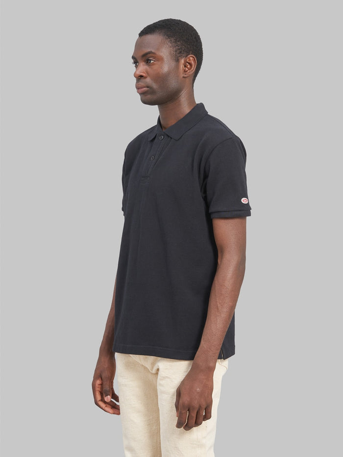 ues polo shirt black side fit