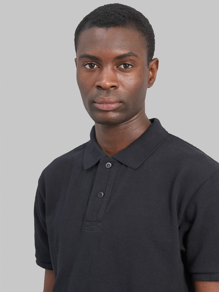 ues polo shirt black chest