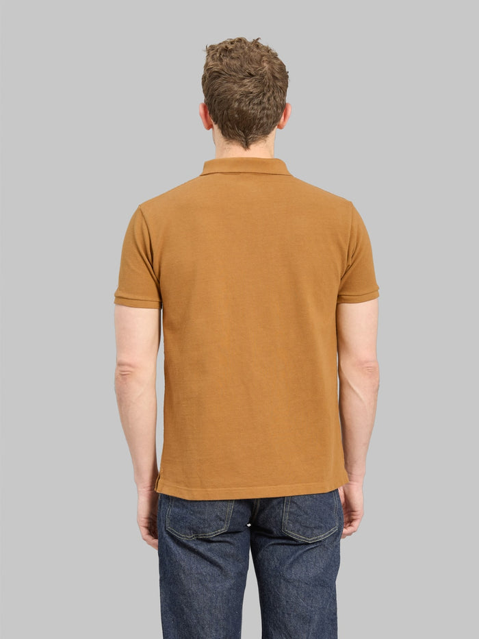 UES Polo Shirt Mustard back look
