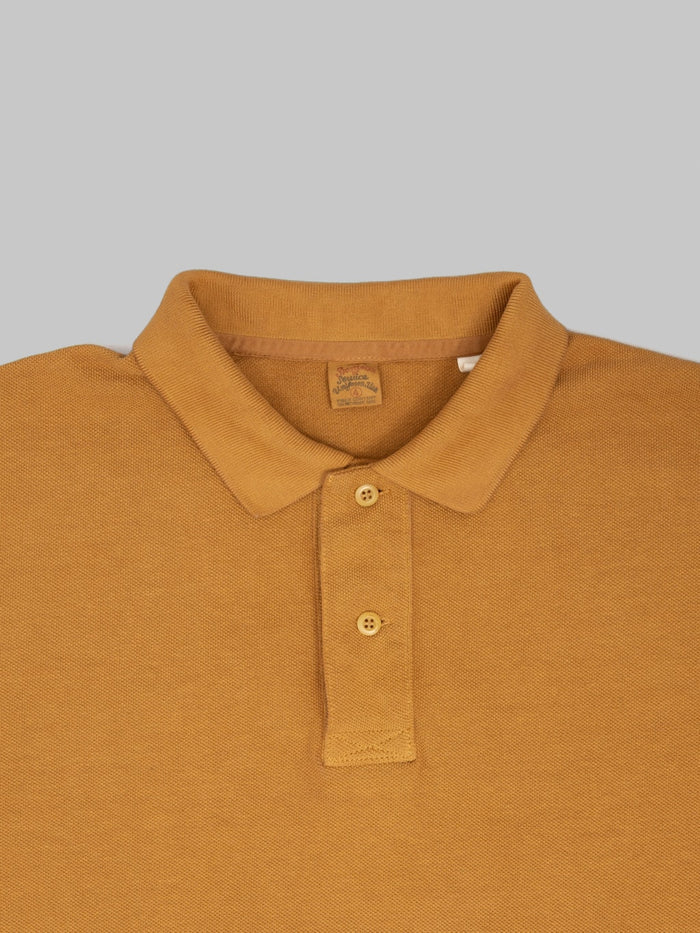 UES Polo Shirt Mustard  corozo buttons
