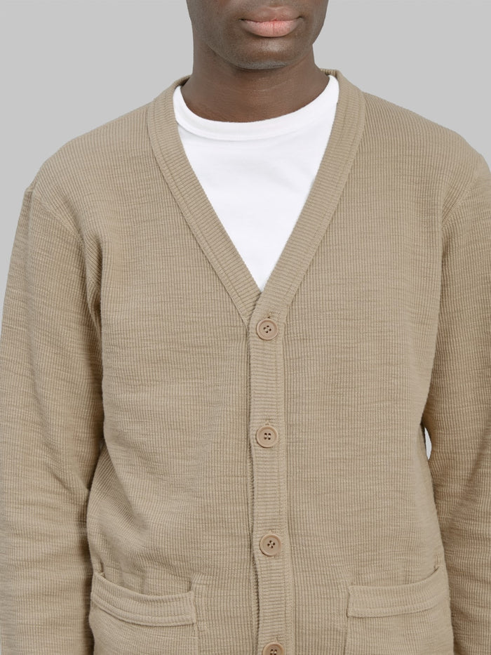 UES Single Rib Cardigan Beige