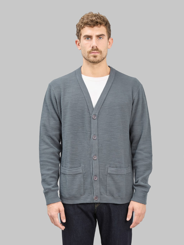 UES Single Rib Cardigan Grey front look