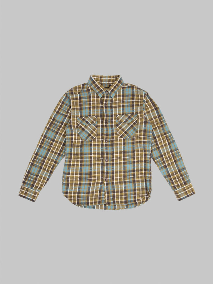 UES Slubby Flannel Shirt Mustard