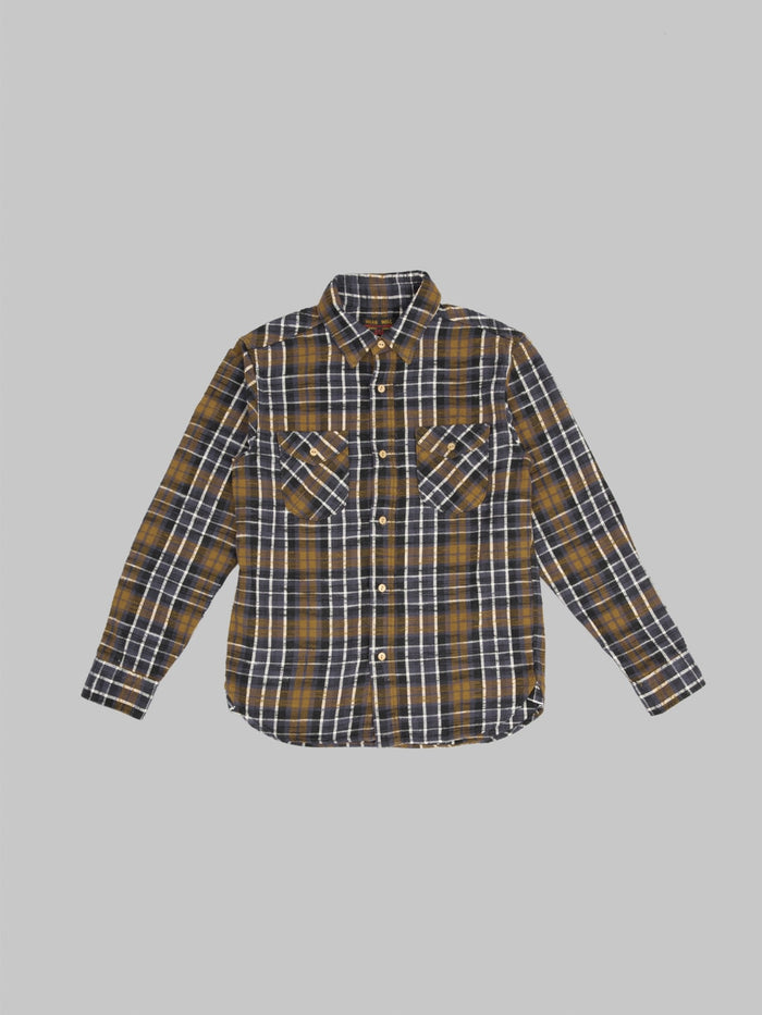 UES Slubby Flannel Shirt Purple front