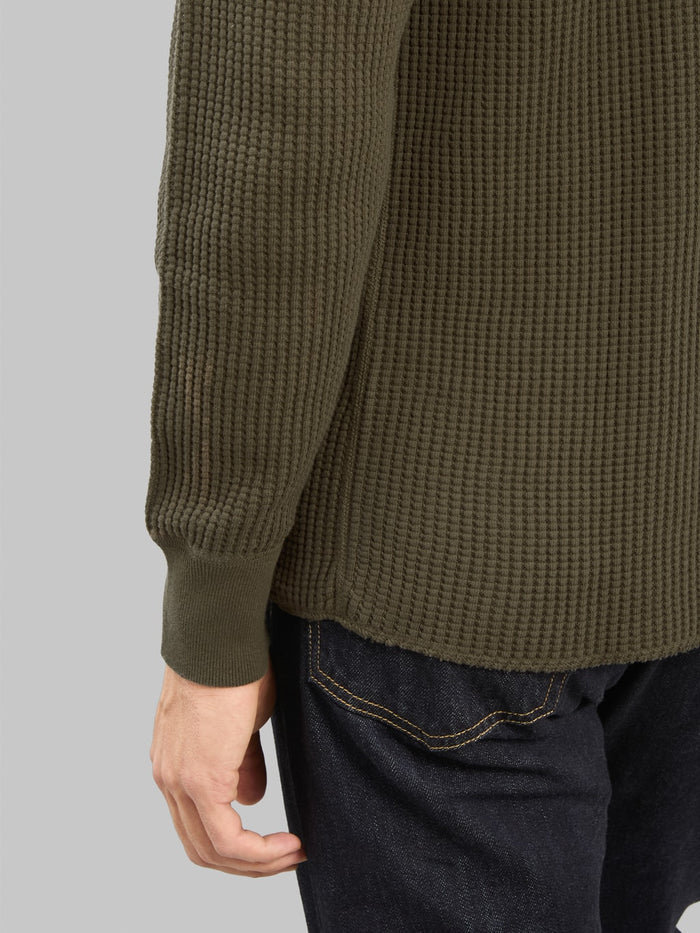 UES Thermal Big Waffle T-Shirt Brown - Redcast Heritage Co.
