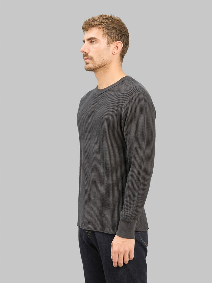 UES Thermal Big Waffle T-Shirt Steel Grey - Redcast Heritage Co.
