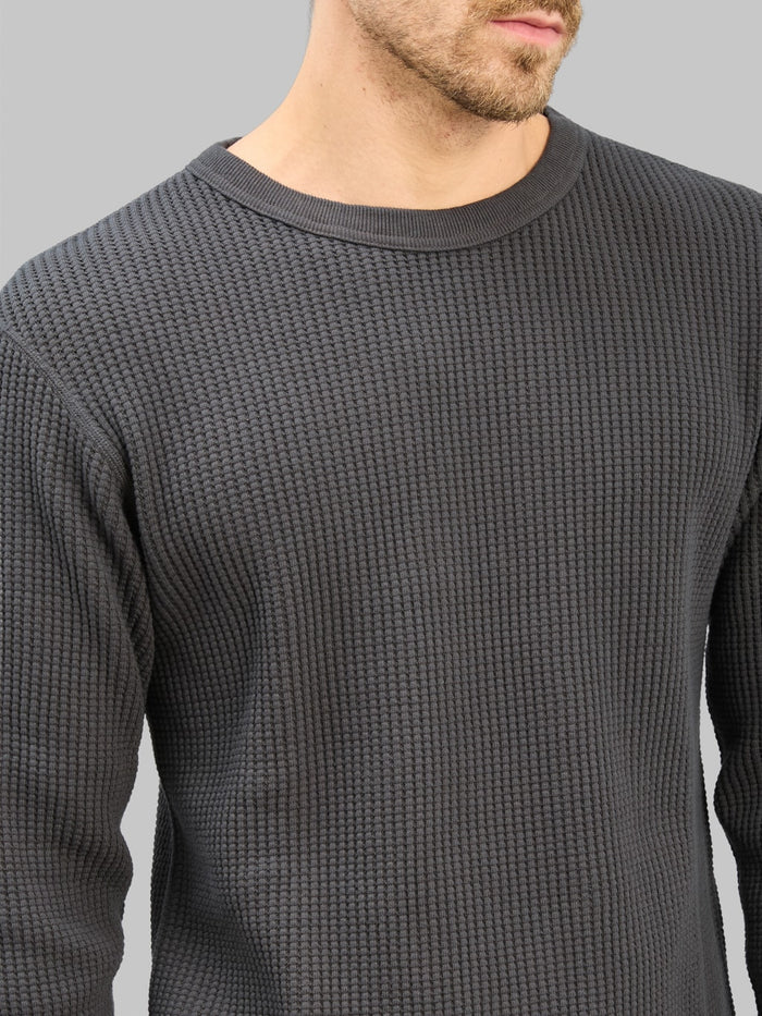 UES Thermal Big Waffle T-Shirt Steel Grey - Redcast Heritage Co.