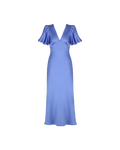 UMA SATIN DRESS PERIWINKLE