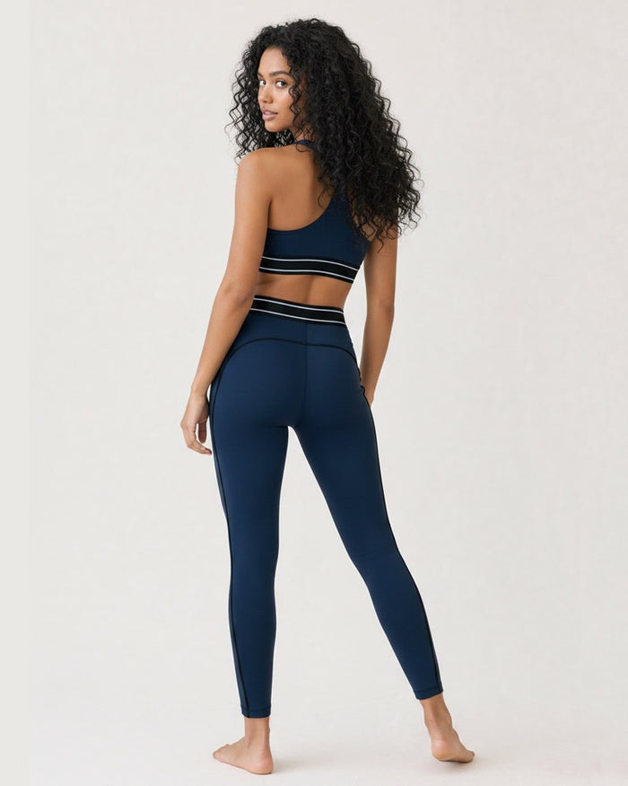 Umbra Outline Contrast-Waist Leggings