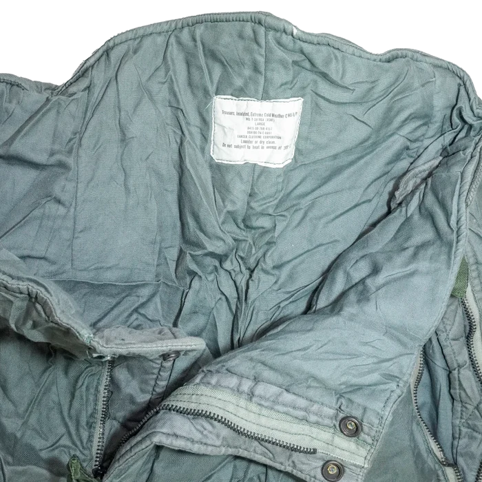 US Air Force CWU-5/P Insulated Cold Weather Trousers - Large - US Air Force Surplus - Winter Trousers