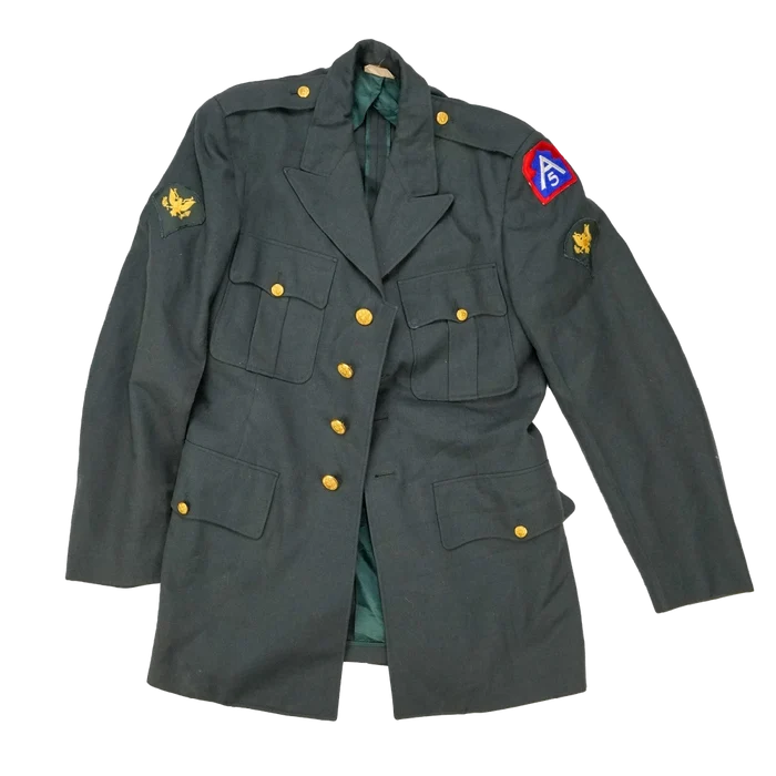 US Army Wool Service Dress Jacket - 39L, Medium - US Air Force Surplus - Field Jackets