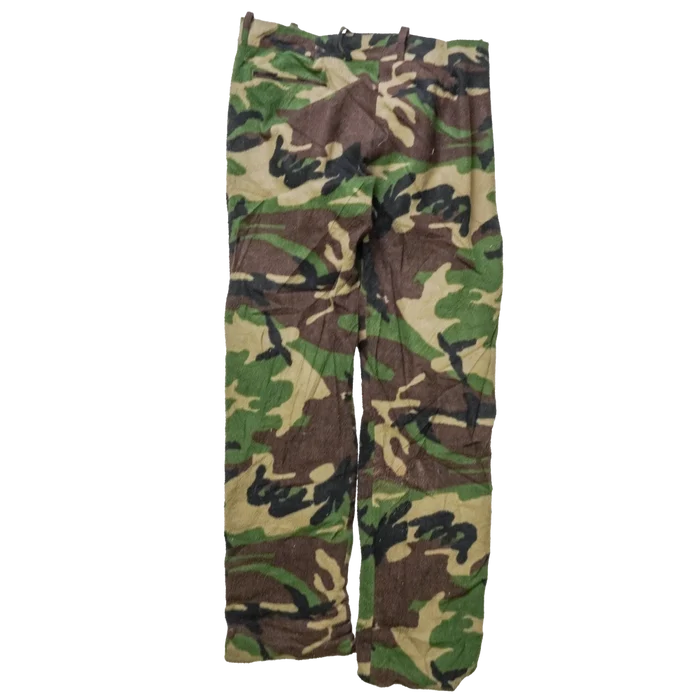 US Made Cabela's Woodland Camo Fleece Trousers - Large - Army & Outdoors - Cargo Trousers