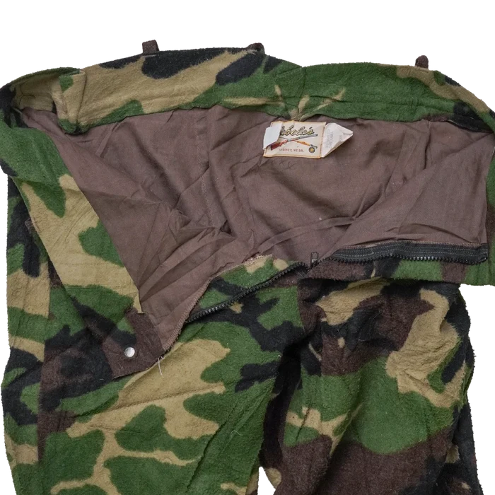 US Made Cabela's Woodland Camo Fleece Trousers - Large - Army & Outdoors - Cargo Trousers