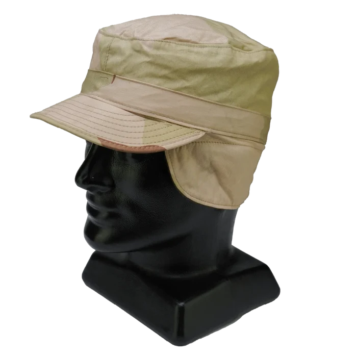 USGI 3 Colour Desert Patrol Cap w/ Flaps - US Army Surplus - Caps