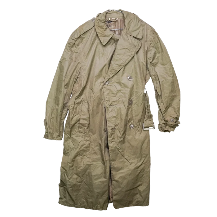 USGI Taupe Shade No. 179 Nylon Raincoat - 42S, Large - US Army Surplus - Rain Jackets
