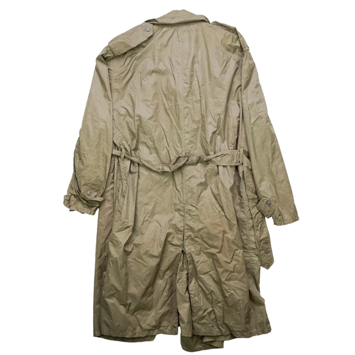 USGI Taupe Shade No. 179 Nylon Raincoat - 42S, Large - US Army Surplus - Rain Jackets