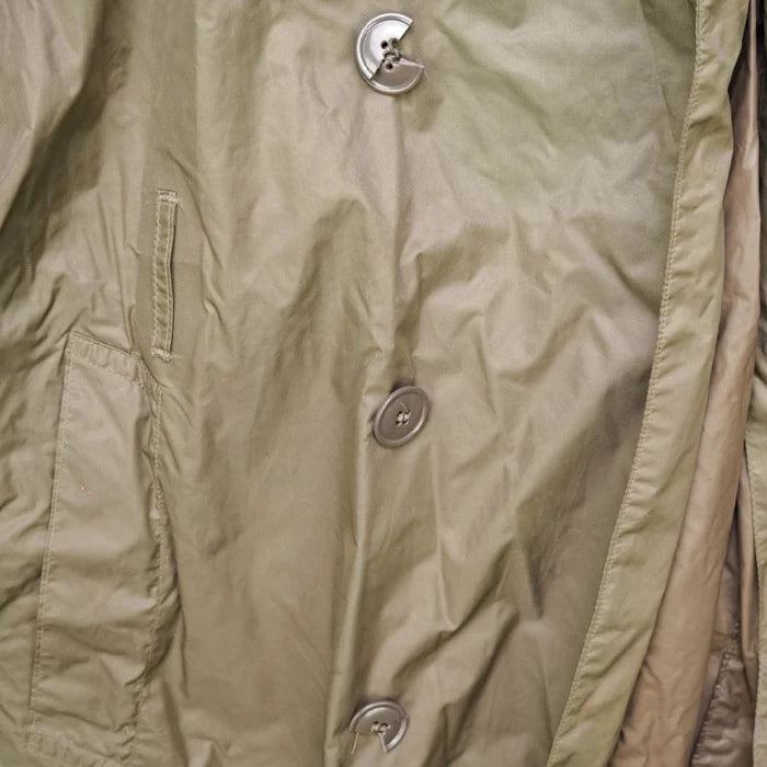 USGI Taupe Shade No. 179 Nylon Raincoat - 42S, Large - US Army Surplus - Rain Jackets