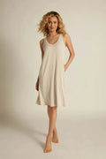 V-Neck Nightshirt | Oatmeal