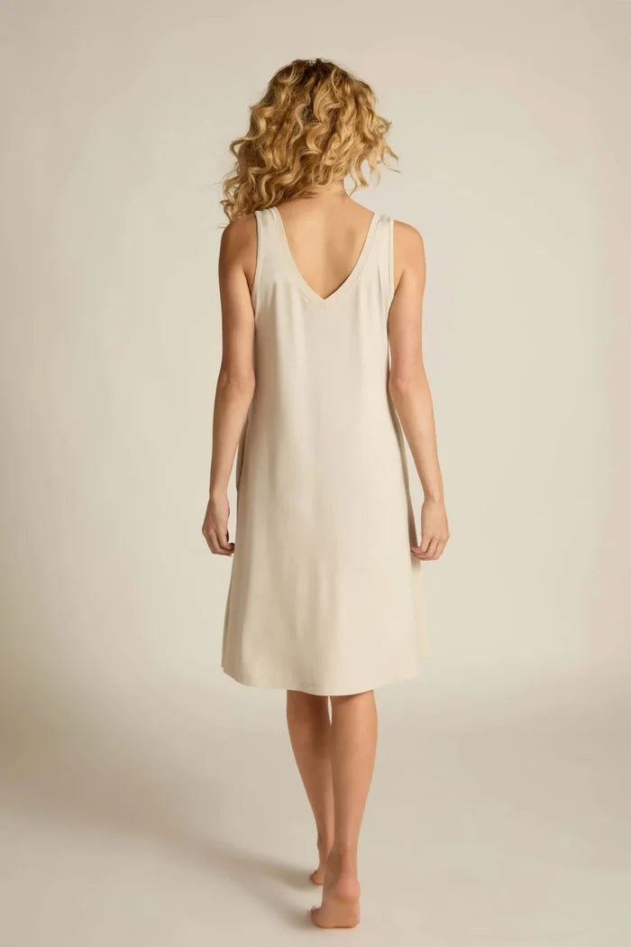 V-Neck Nightshirt | Oatmeal
