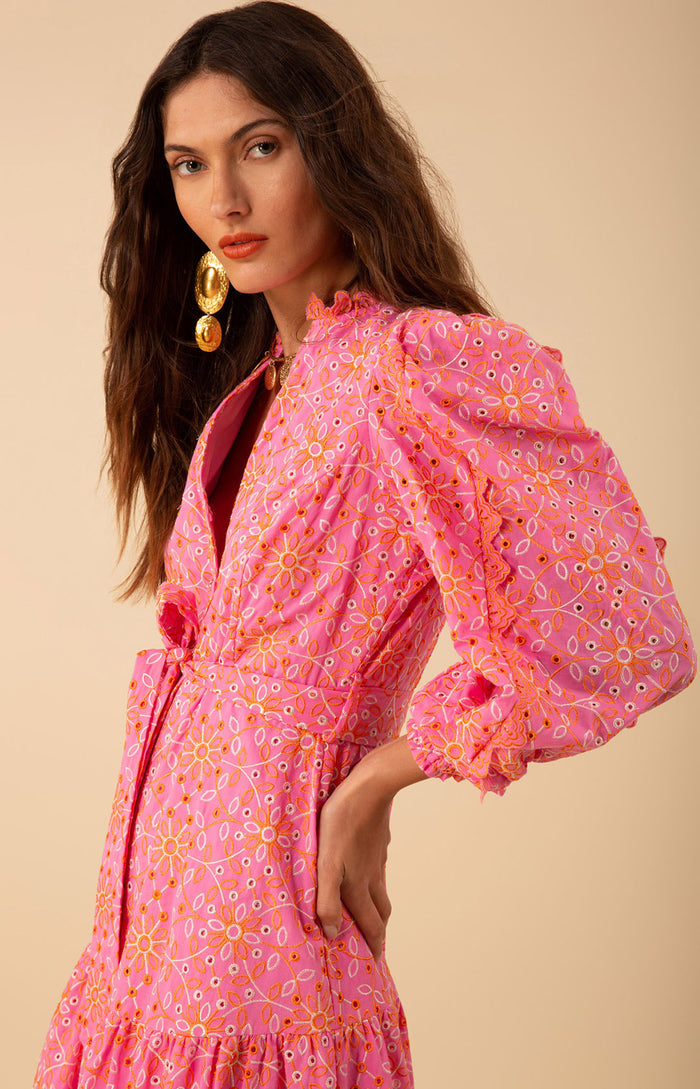 Valerie Eyelet Maxi Dress, color_pink