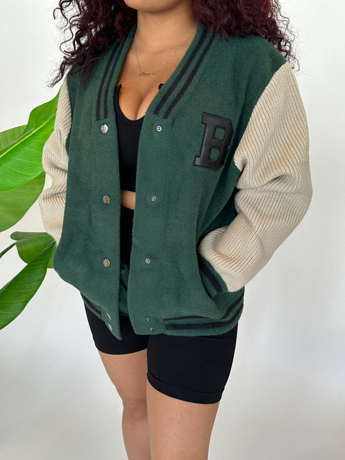 Bella Varsity Sweater Jacket image 1