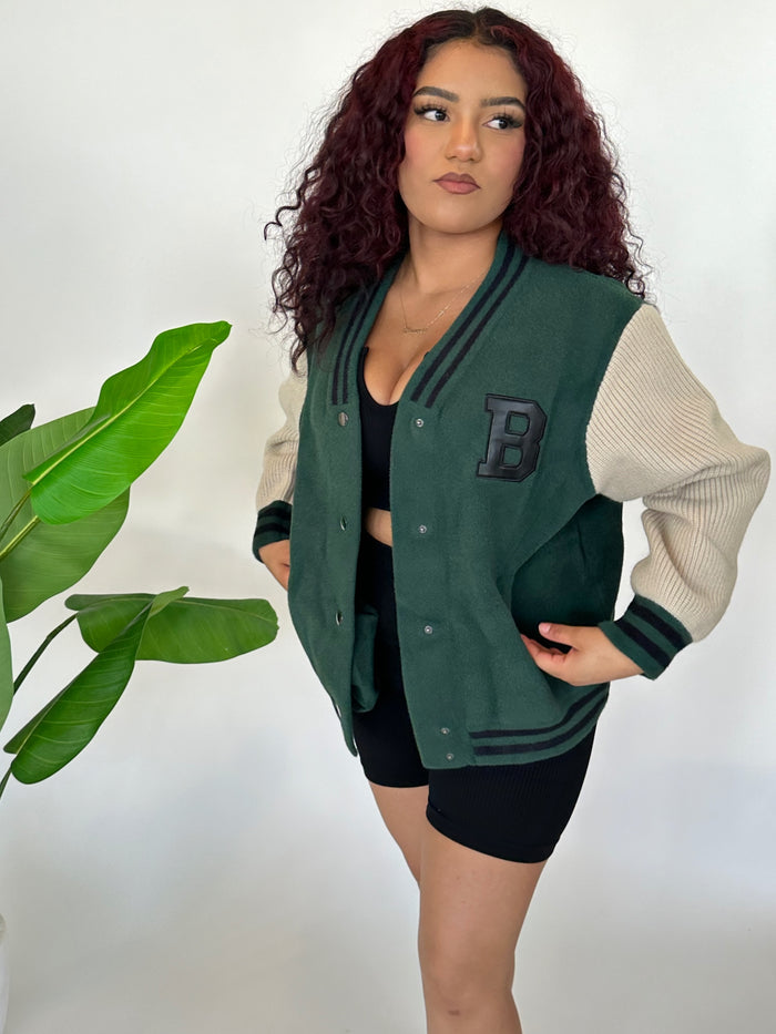Bella Varsity Sweater Jacket image 5