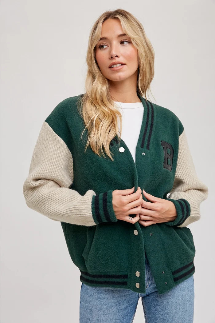 Bella Varsity Sweater Jacket image 7