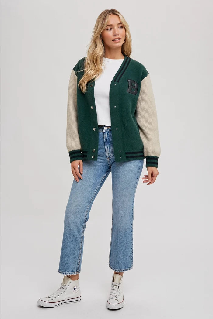 Bella Varsity Sweater Jacket image 8
