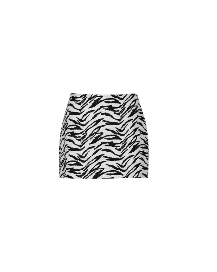 VENEDA MINI SKIRT ZEBRA