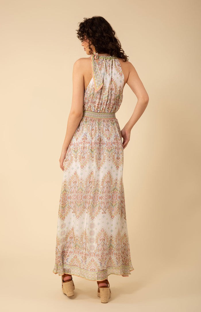 Vera Halter Maxi Dress, color_ivory