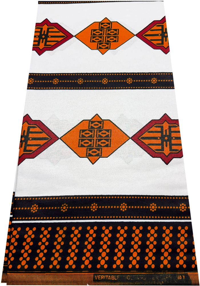 Veritable Guaranteed Wax Print-Orange