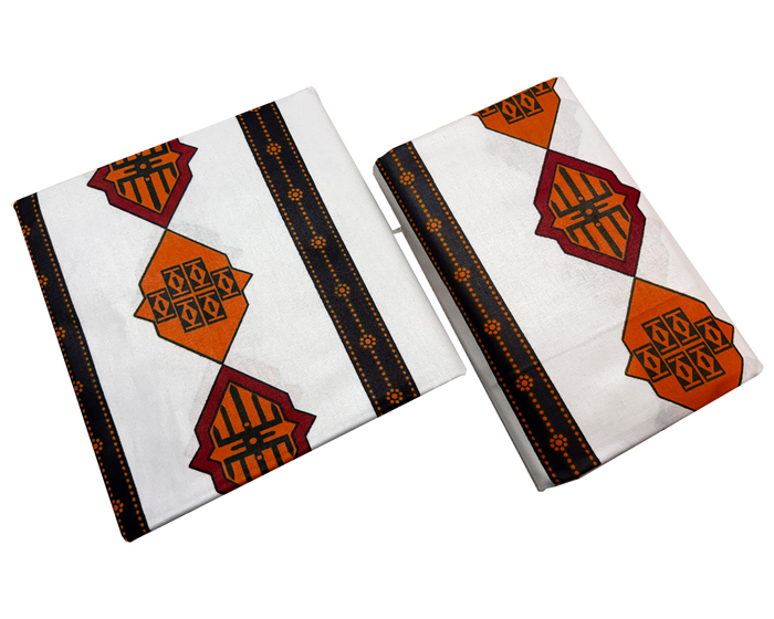Veritable Guaranteed Wax Print-Orange