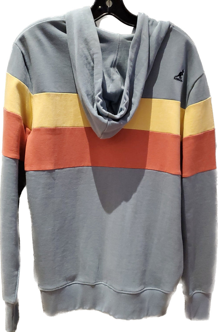 Veste kangol bleu orange et jaune
