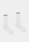 Vetements Logo Socks White/Black