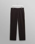 WAX London - Aston Wool Trouser Dark Brown Pinstripes - Kalifornia Jean Bar