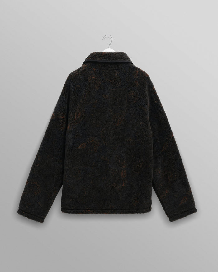 Wax London - Black/Brown Paisley Tate Fleece - Kalifornia Jean Bar