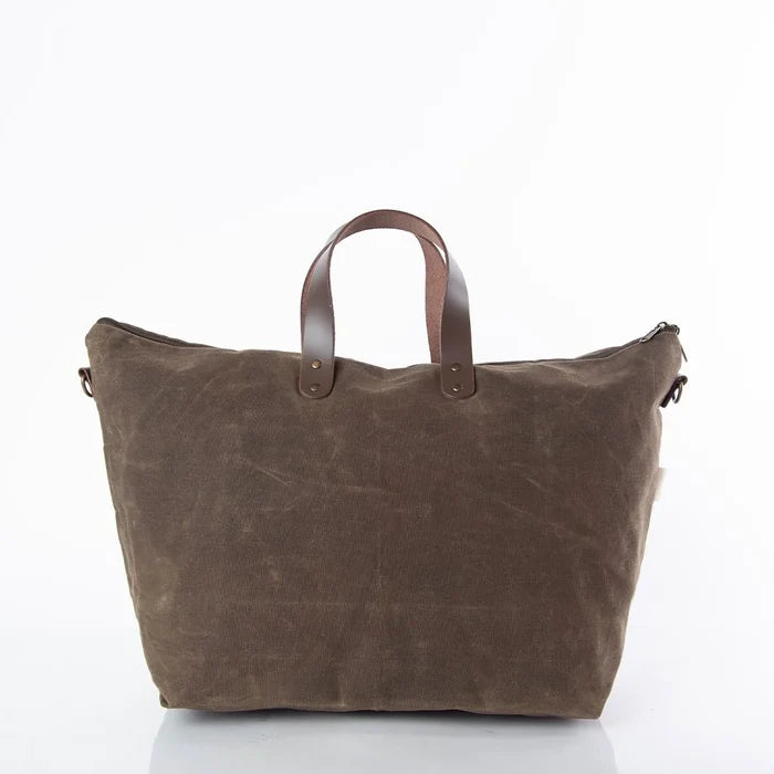 Waxed Traveler Tote Olive *